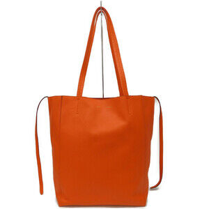 CELINE Cabas Phantom Bright Orange Tote Bag Office